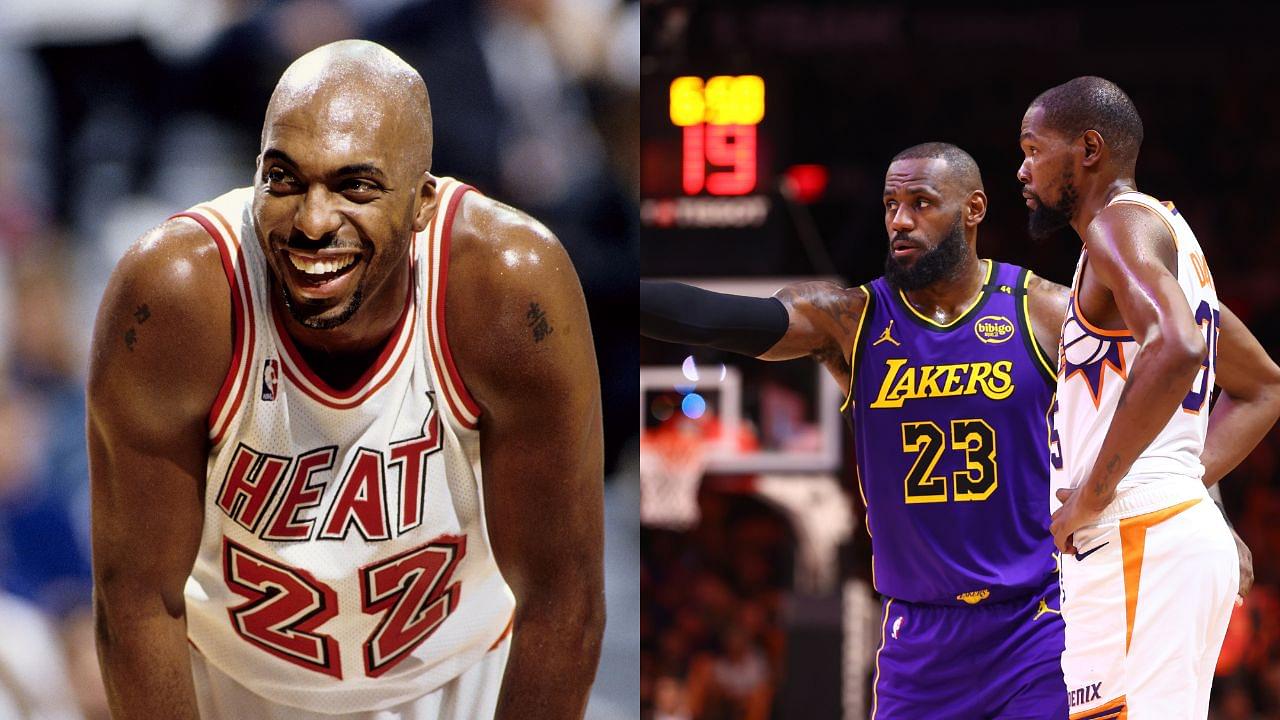 John Salley (L), LeBron James and Kevin Durant (R)