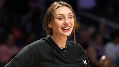 LA Sparks forward Cameron Brink watches during the game against the Seattle Storm at Crypto.com Arena.