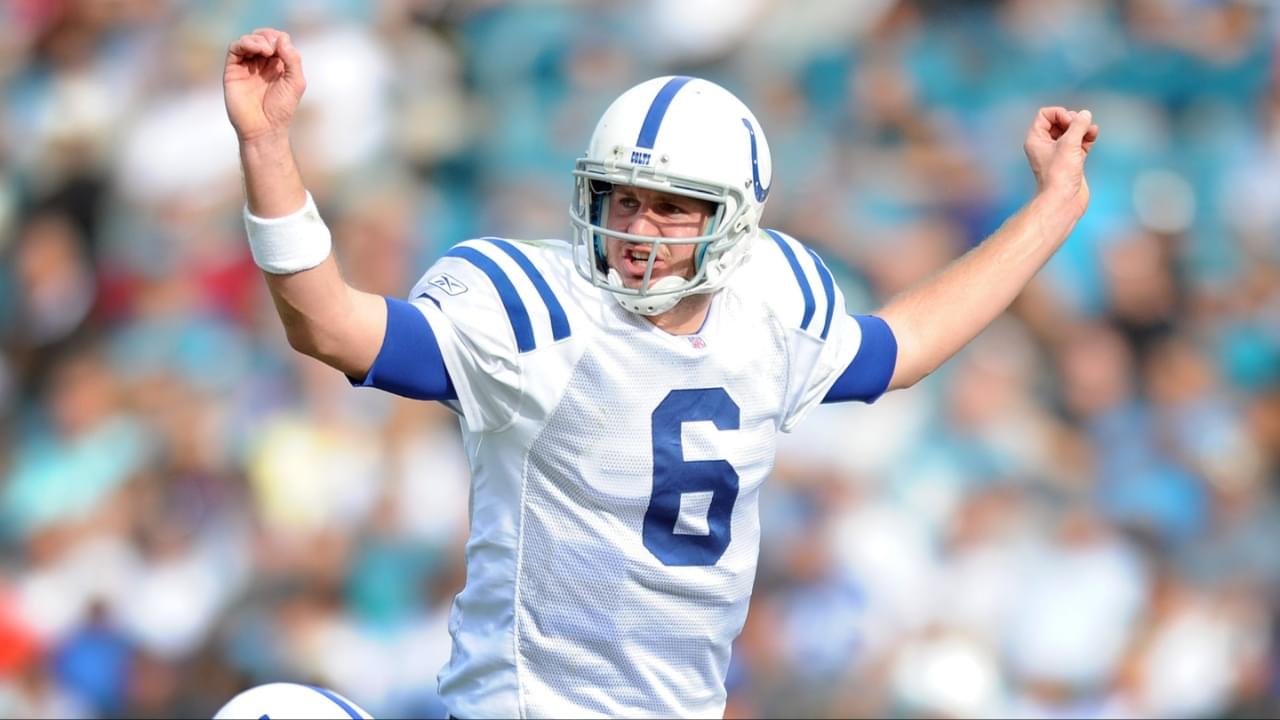 Indianapolis Colts QB Dan Orlovsky calls a play at the line against the Jacksonville Jaguars in the second half of their game Sunday afternoon at Everbank Field in Jacksonville FL. The Colts lost to the Jaguars 13-19. Matt Kryger / The Star 37 Spcolts02 184463