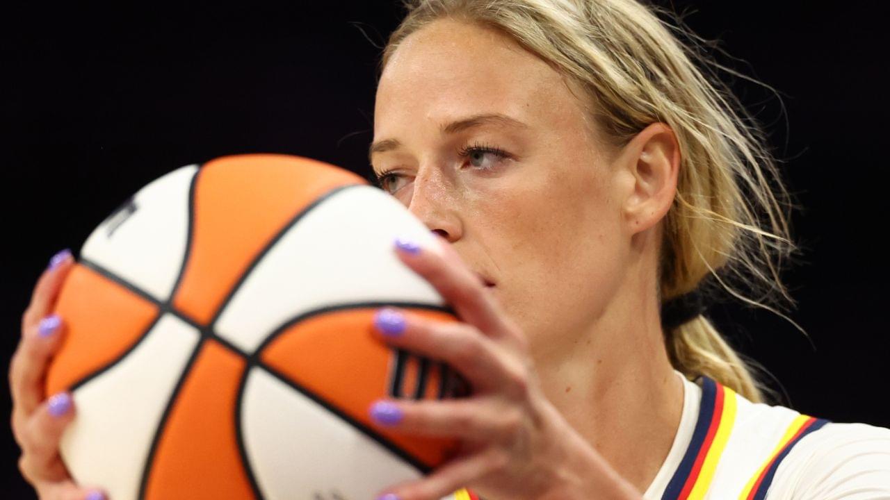 Indiana Fever guard Sophie Cunningham (8) against the Phoenix Mercury during an WNBA game at PHX Arena.