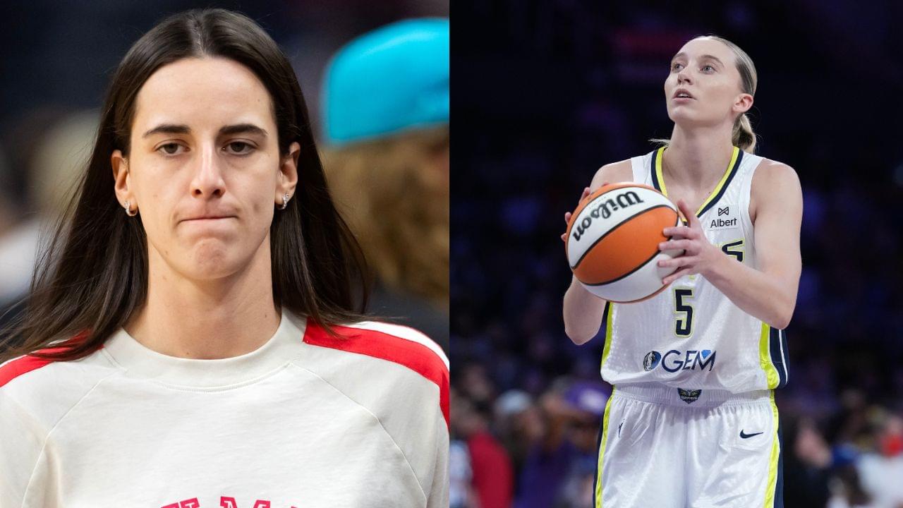 Caitlin Clark (L), Paige Bueckers (R)