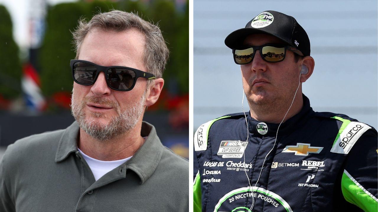 Dale Earnhardt Jr. and Kyle Busch