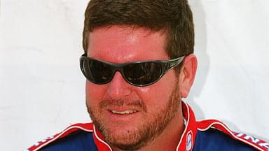 NASCAR Busch Grand National Series driver Randy LaJoie (74) during the Kenwood Home & Car Audio 300 at California Speedway.