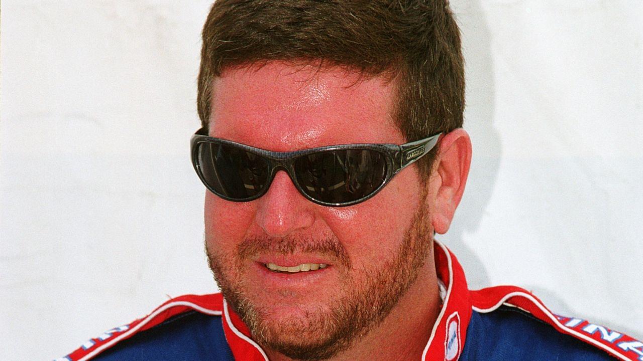 NASCAR Busch Grand National Series driver Randy LaJoie (74) during the Kenwood Home & Car Audio 300 at California Speedway.
