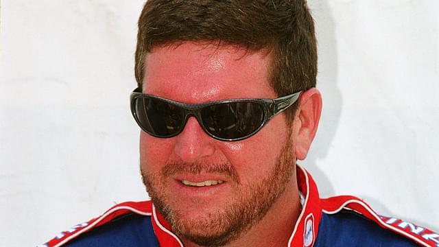 NASCAR Busch Grand National Series driver Randy LaJoie (74) during the Kenwood Home & Car Audio 300 at California Speedway.