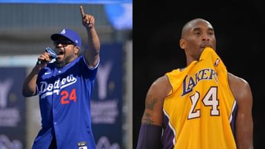 Ice Cube (L), Kobe Bryant (R)