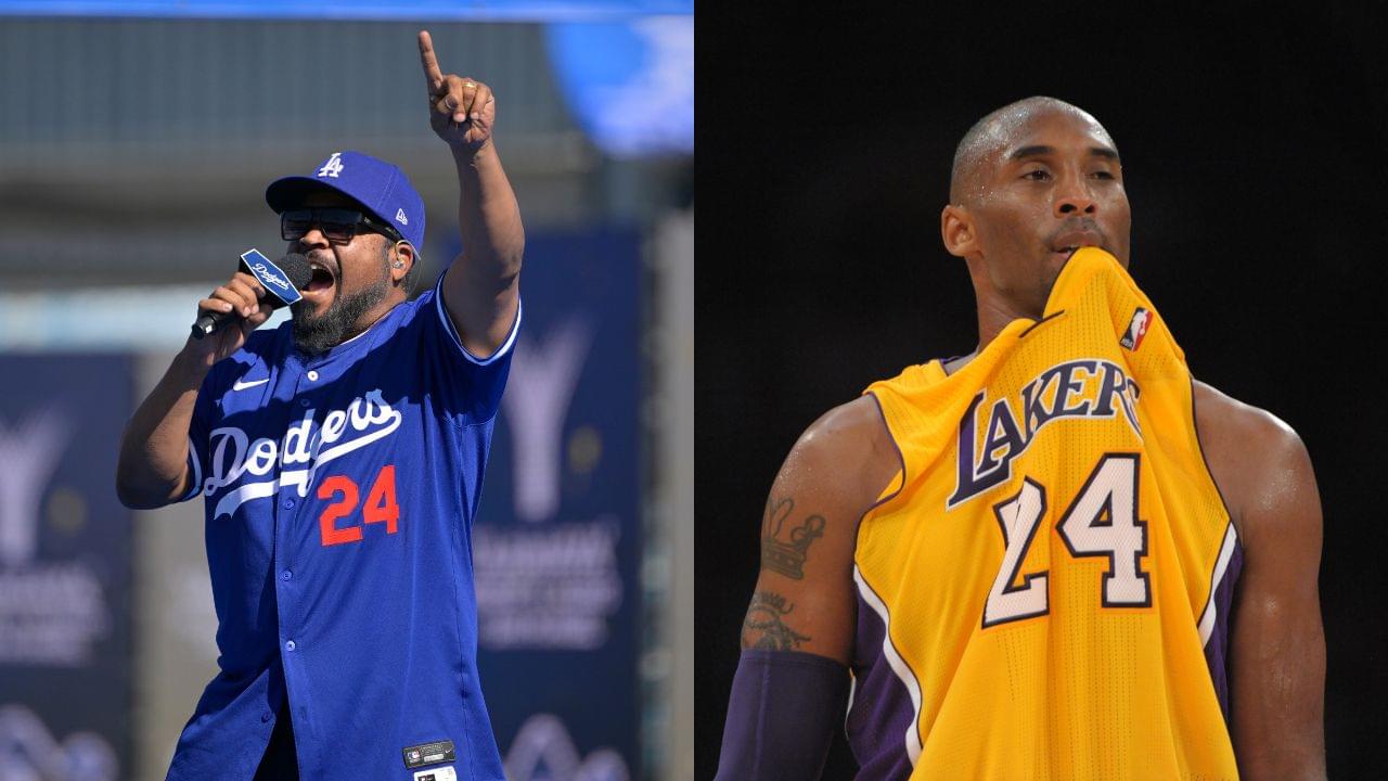 Ice Cube (L), Kobe Bryant (R)