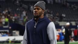 Dallas Cowboys defensive end Micah Parsons walks off the field after the game against the Atlanta Falcons at AT&T Stadium.