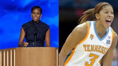 Michelle Obama (L), Candace Parker (R)