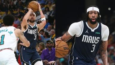 Klay Thompson (L), Anthony Davis (R)