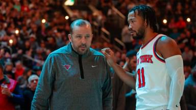 Tom Thibodeau and Jalen Brunson