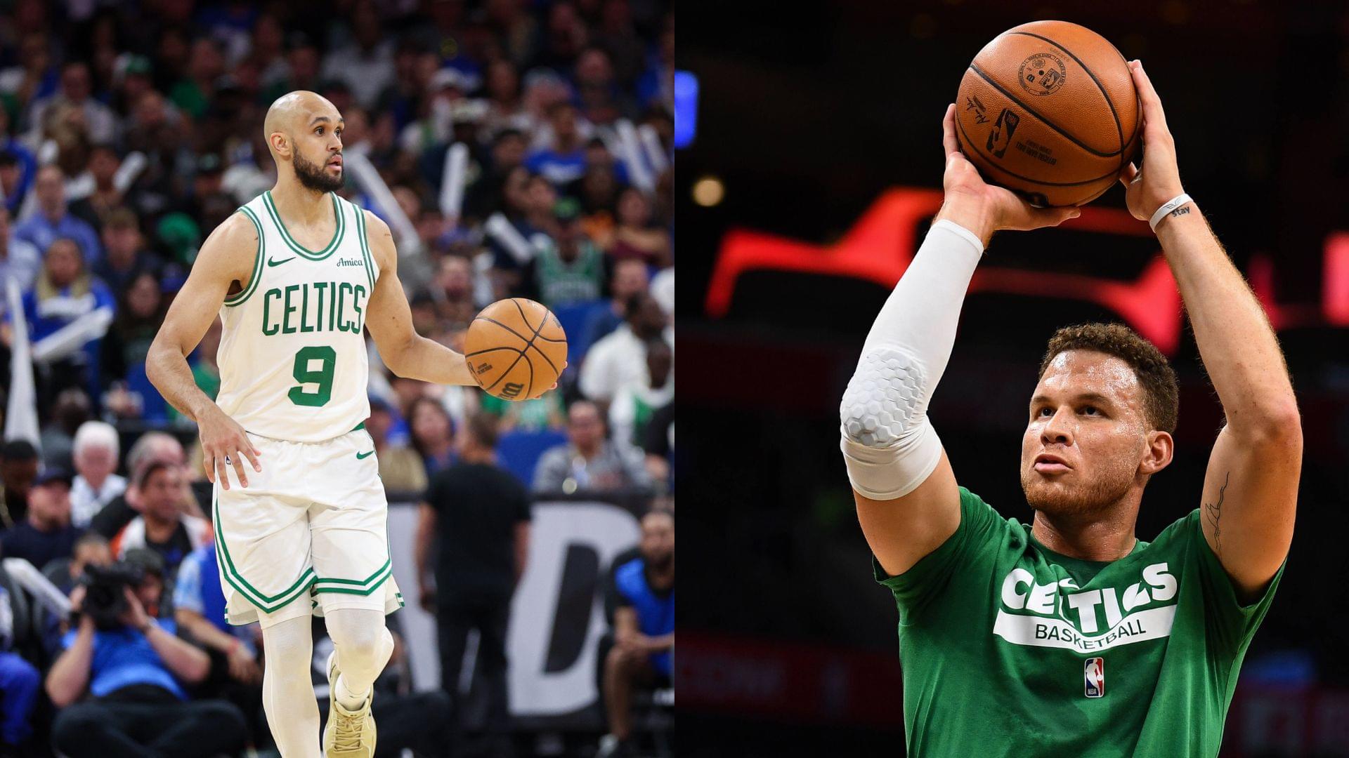 Derrick White (L) and Blake Griffin (R)