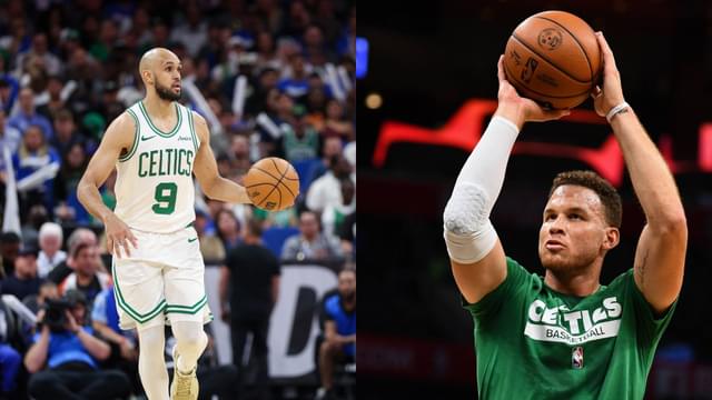 Derrick White (L) and Blake Griffin (R)
