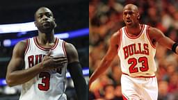 Dwayne Wade (L) and Michael Jordan (R)