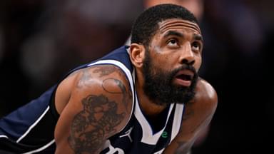 Feb 12, 2025; Dallas, Texas, USA; Dallas Mavericks guard Kyrie Irving (11) during the game between the Dallas Mavericks and the Golden State Warriors at the American Airlines Center