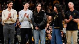 Caitlin Clark with her family