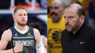 Donte DiVincenzo (L), Tom Thibodeau (R)