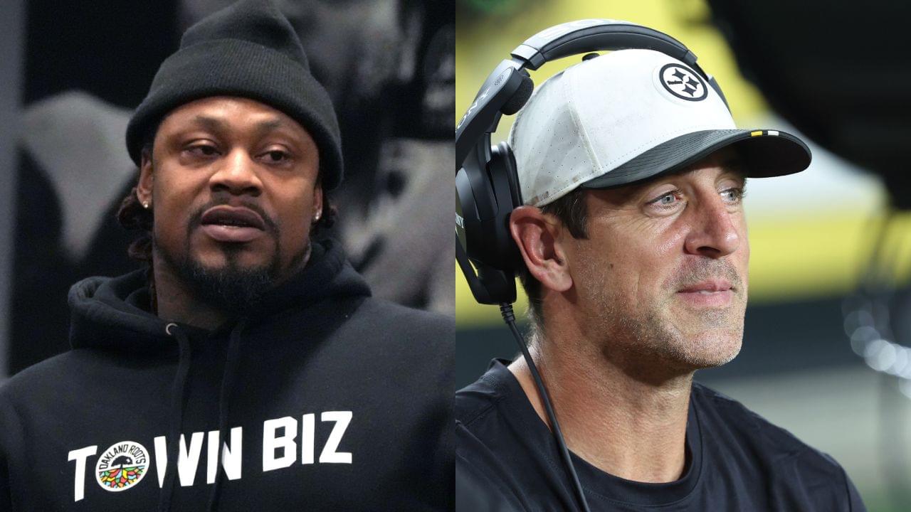Marshawn Lynch and Aaron Rodgers
