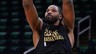 Cleveland Cavaliers forward Marcus Morris Sr. (24) warms up before the start of game two of the second round for the 2024 NBA playoffs against the Boston Celtics at TD Garden.