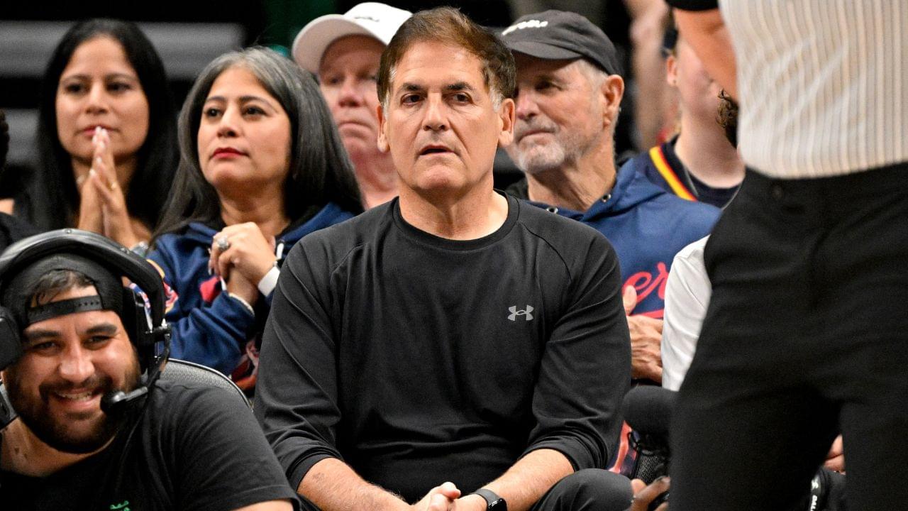 Dallas Mavericks minority owner Mark Cuban watches the game between the Dallas Wings and the Indiana Fever during the first quarter at the American Airlines Center.