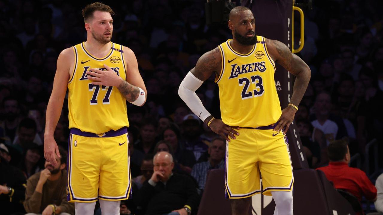 Luka Doncic and LeBron James, LA Lakers