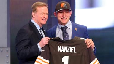 Roger Goodell and Johnny Manziel