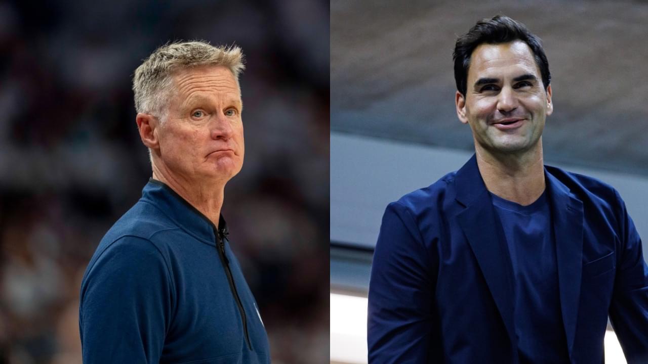 Steve Kerr (L), Roger Federer (R)