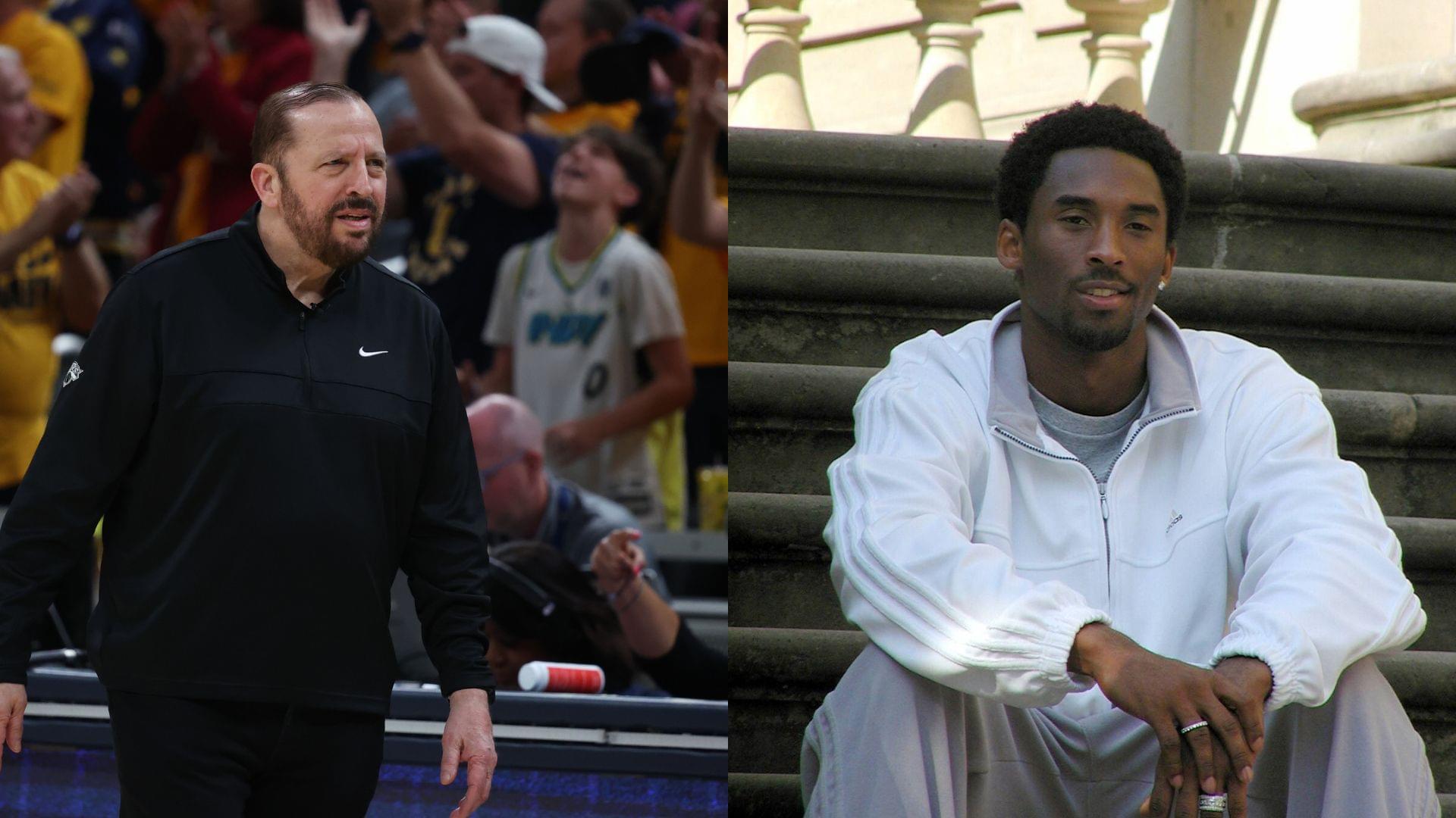 Tom Thibodeau (L) and Kobe Bryant (R)