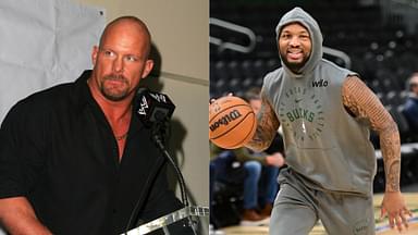 Stone Cold Steve Austin (L) and Damian Lillard (R)