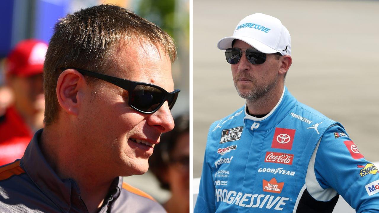 Dave Rogers and Denny Hamlin
