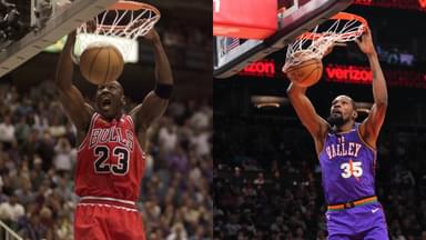 Michael Jordan (L) and Kevin Durant (R)