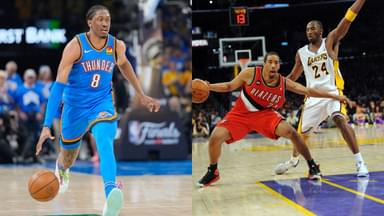 Jalen Williams (L), Kobe Bryant and Andre Miller (R)