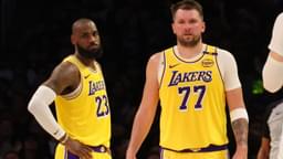 eBron James and Luka Doncic, LA Lakers