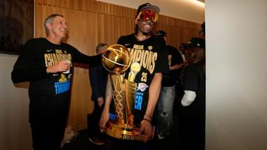 Oklahoma City Thunder forward Jalen Williams (8) celebrates after winning game seven of the 2025 NBA Finals against the Indiana Pacers at Paycom Center.