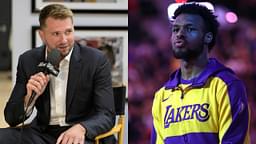 Luka Doncic (L), Bronny James (R)