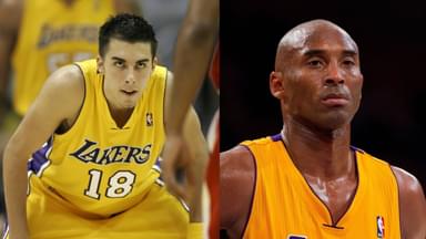 Sasha Vujacic (L), Kobe Bryant (R)