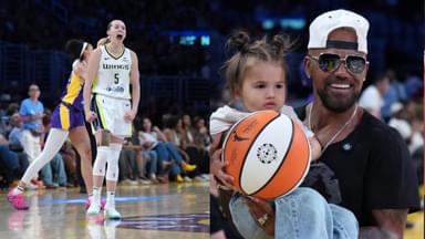 Paige Bueckers (L), Shemar Moore (R)