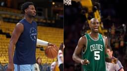 Jaren Jackson Jr. (L) and Kevin Garnett (R)