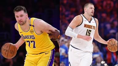 Luka Doncic (L), Nikola Jokic (R)