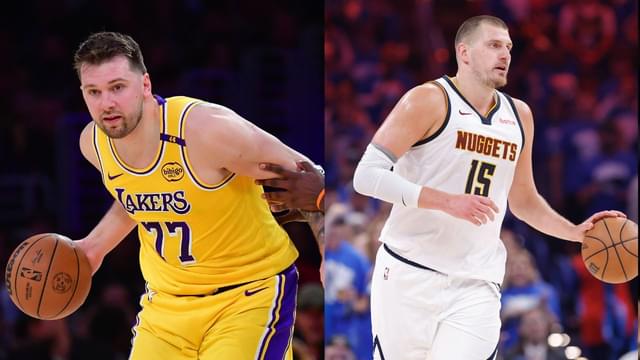 Luka Doncic (L), Nikola Jokic (R)