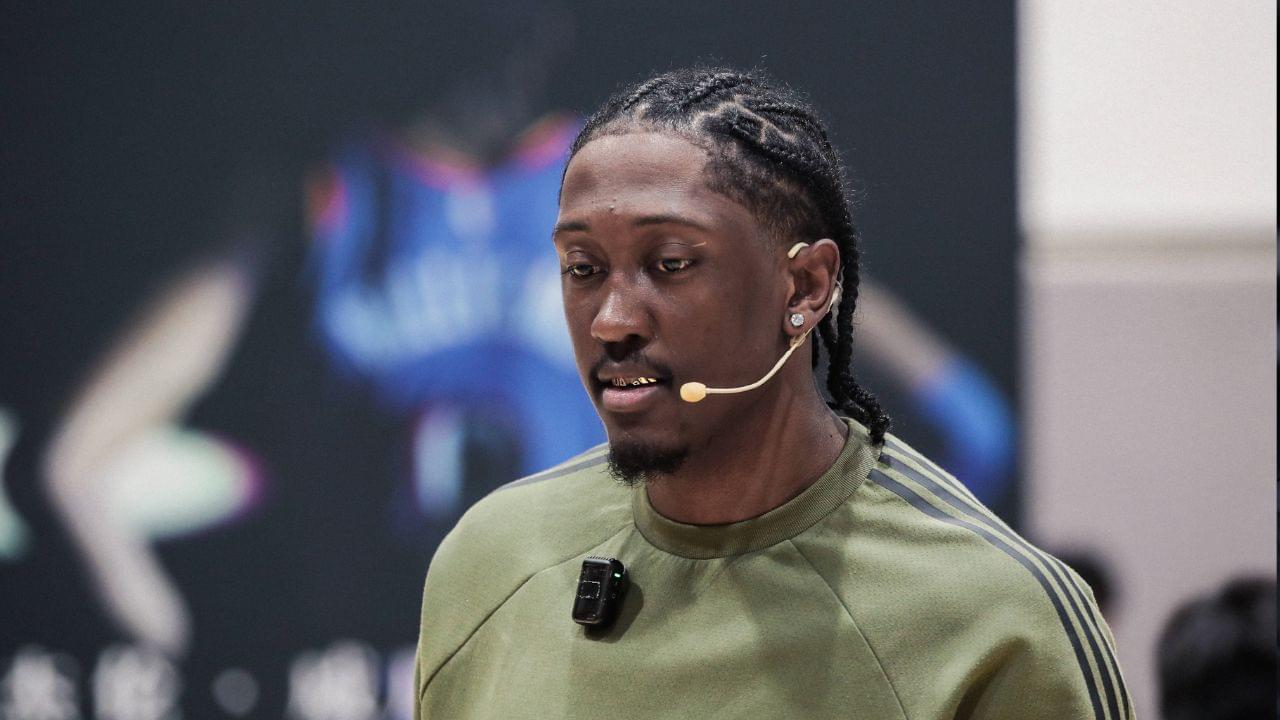 USA star Jalen Williams interacts with fans during his 2025 China Tour on August 12, 2025 in Shanghai,