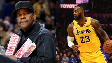 Denzel Washington (L) and LeBron James (R)