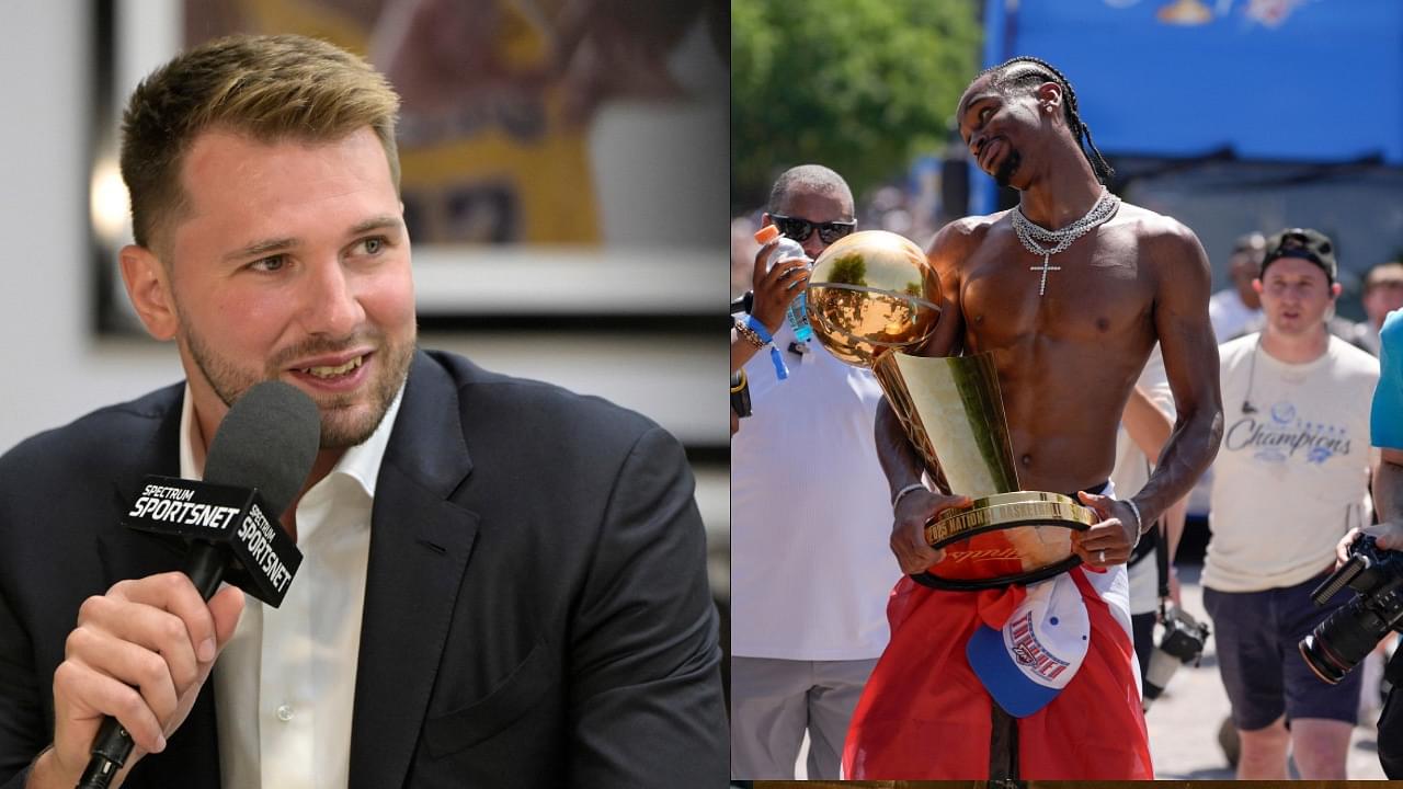 Luka Doncic (L) , Shai-Gilgeous Alexander (R)