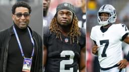 Cris Carter, Ashton Jeanty and Geno Smith