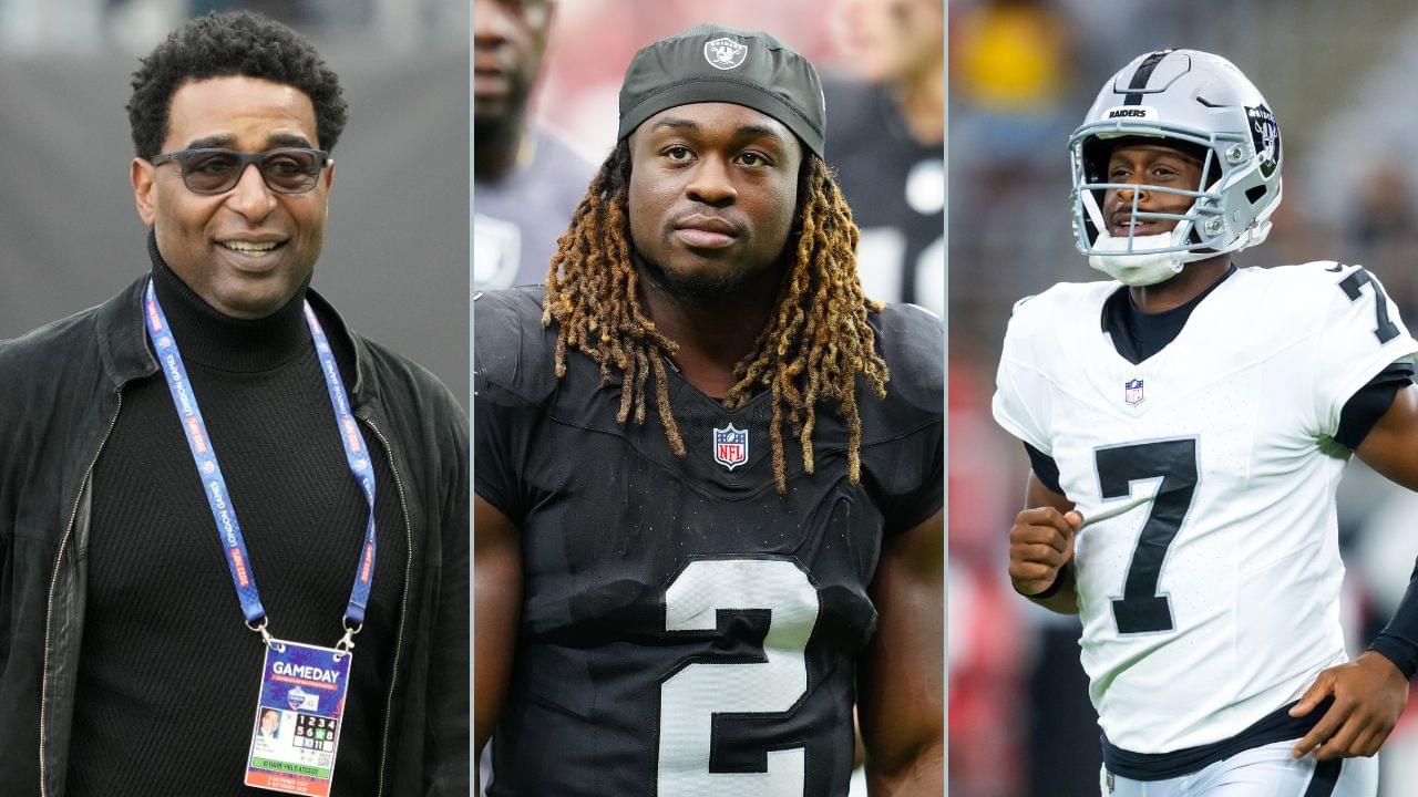 Cris Carter, Ashton Jeanty and Geno Smith