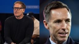 Mark Cuban (L), Steve Nash (R)