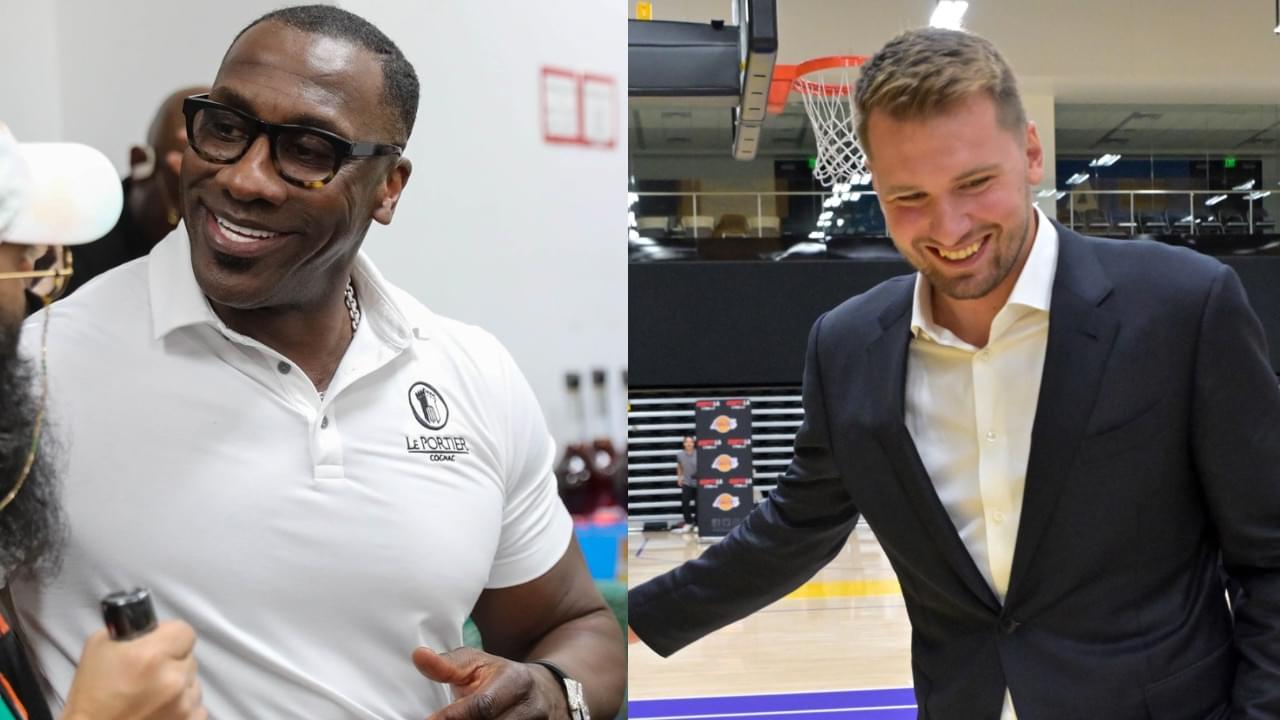 Shannon Sharpe (L), Luka Doncic (R)