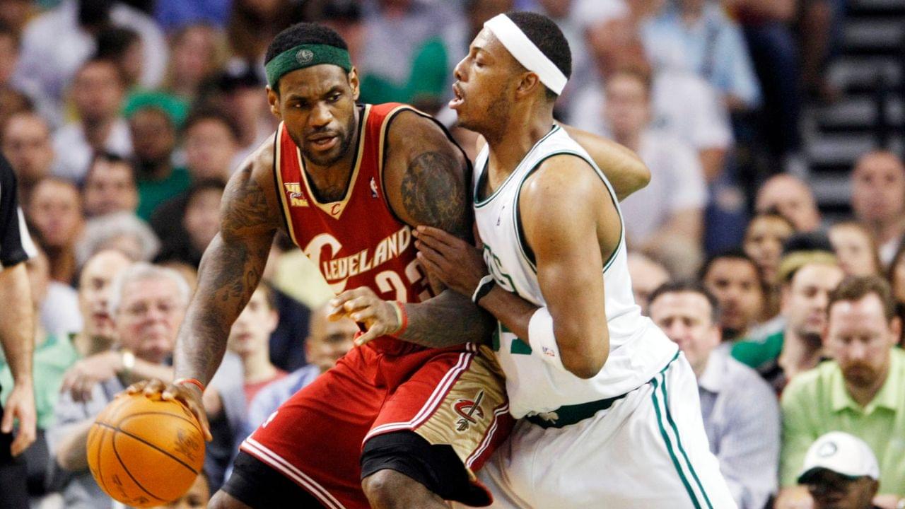 LeBron James and Paul Pierce, Cavs v Celts