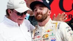 Team owner Richard Childress celebrates with NASCAR Cup Series driver Austin Dillon (3) after winning the Coke Zero Sugar 400 at Daytona International Speedway.