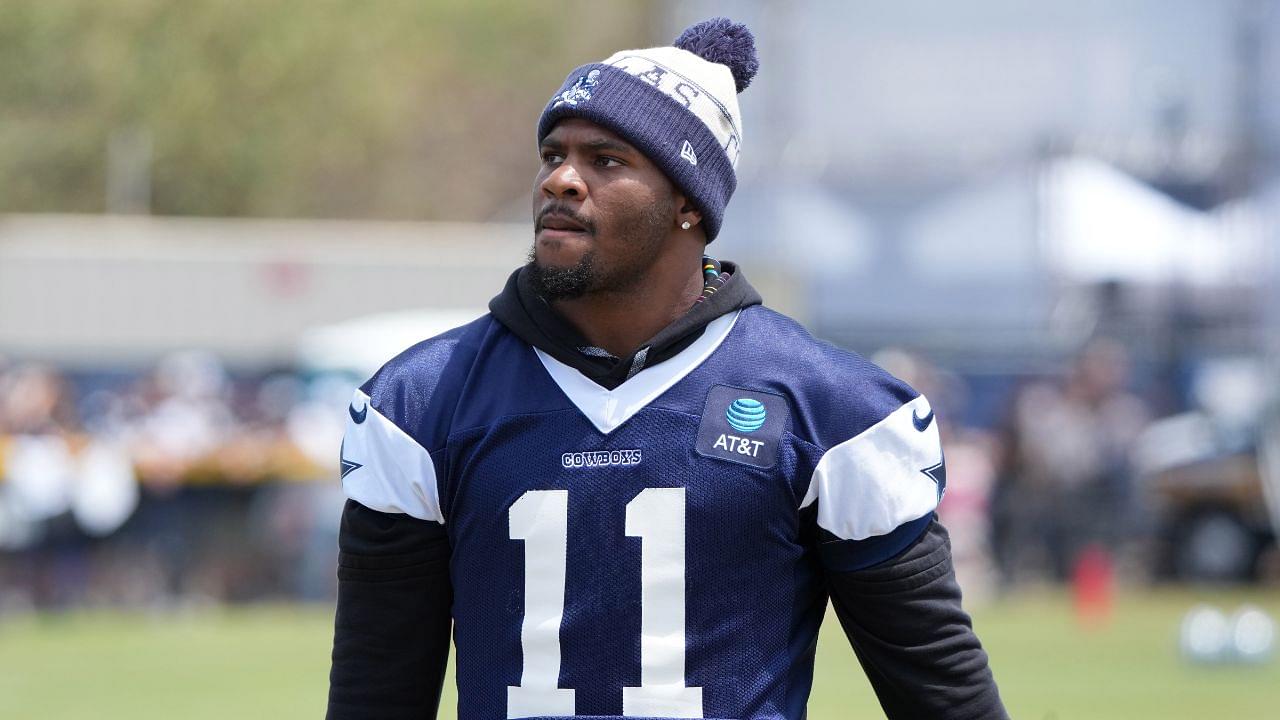 Dallas Cowboys defensive end Micah Parsons (11) at training camp at the River Ridge Fields.